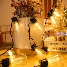Cross Border Payments, S14,Solar Energy, String Lights, Outdoor, Camping, Waterproof, Bubble Wrap, Courtyard, Decoration