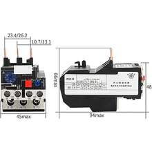 Relé de sobrecarga térmica Jr28 de 12 a 18 amperios, adecuado para circuitos clasificados hasta 660 V, para protección contra sobrecorriente de motores de CA. - Negro - Ver 4