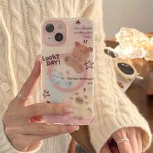 Magnetic Case With Three Cats And Dogs Drawing, Small Dog Magnetic Stand For IPhone 11 12 13 14 15 16 Pro Max - 1 cái - Xem 3