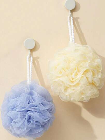 5 件/3 件/1 件套装优质柔软丝瓜络沐浴球，超大尺寸，男女通用去角质沐浴海绵，皮肤清洁按摩沐浴刷，紧密捆绑，可重复使用，颜色随机发货家居浴室装饰夏季