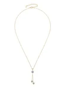 XUJIA 1 pièce Collier pendentif en argent sterling 925 avec Moissanite couronne de 1,6 carats pour femmes, pendentif à franges avec Moissanite rond de 6,5 mm et 4 mm, cadeau de bijoux pour elle, livré avec 1 pièce de certificat GRA Moissanite de 6,5 mm