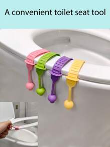 2 pezzi Manico per sollevare il coperchio del water a forma di fungo, sollevatore igienico per coperchio del bagno, strumento pratico per il water (adatto per tutti i water), senza batteria