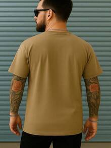 Men's Rodeo Country T-Shirt 100% Cotton Agro Made In Roça Printed Shirt Farm - 卡其色 - 查看 2