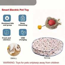 1 Rechargeable Cat And Dog Cache Toy Set - Interactive Rolling Balls Set For Exercise And Entertainment - USB/Battery Powered With Multiple Caps And Quick Action - Thermoplastic Rubber Material - Multicolor - View 8