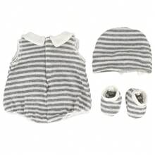 Tenue de poupée pour poupées nouveau-nés de 14 à 18 pouces, barboteuses de 43 cm pour poupées, accessoires pour poupées nouveau-nées de 17 pouces, cadeau pour les fêtes et anniversaires, poupée non incluse