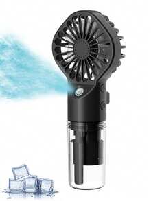 Portable Handheld Misting Fan,Rechargeable Battery Operated,Water Fan,Mist Fans,Foldable,4 Speeds,Mini Personal Cooling Fans For Outdoor,Travel, Makeup, Home, Office, Camping - New 2 - View 14