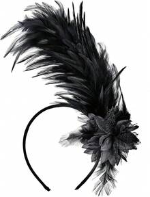 S.Women's 1920s Fascinator Headband, Fascinators Hat Women Tea Party Flower Headpiece Gatsby Derby Hat - Red - View 8