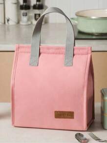 1pc Multifunctional Insulated Lunch Bag, Large Capacity Bento Bag, Waterproof Thermal Bag, Portable Food Container, Travel Bag, Summer Beach Bag, Outdoor Picnic Bag, Fits Lunch Box, Snacks, Fruits, Milk, Drinks, And Utensils, Top Handle One Shoulder Bag, Perfect For Work, School, Outdoor, Travel, Picnic And Camping, School Storage Bag, Teacher Supply Bag, Classroom Bag