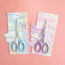 Sanrio 1pc Sanrio Cartoon Cute Scissors, Cartoon Printed Home Office Scissors, Multiple Style Options, Office, DIY Handmade, Good Helper For Home Use
