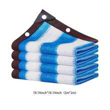 Farbiges Außen-Schattennetz, Sonnenschutz mit UV-Schutz, UV-geschütztes farbiges Schattentuch, rechteckige Pool- und Garten-Abdeckung, geeignet für Garten, Terrasse, Pavillon, Gewächshaus und Pergola, tragbares rechteckiges Schattentuch mit Streifendesign für Pergola, Terrasse, Garten, Blumen, Pflanzen, Gewächshaus und Haustiere