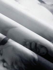 Men's Casual Graphic Print Zip Front Varsity Jacket For Autumn Going Out Streetwear, Graphic Long Sleeve Angel Lightweight Zip Up Jackets, Men Fall,For Friends, Husband, Boyfriend Gifts - 黑色 - 查看 7