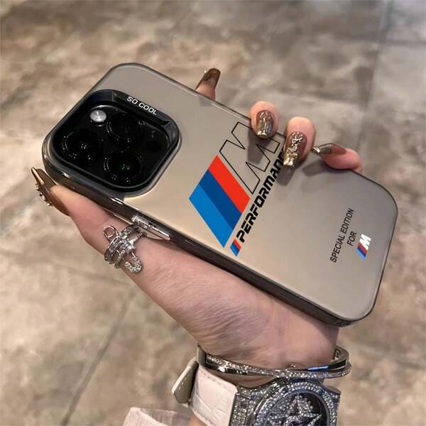 Fashionable Letter M Phone Case Compatible With Iphone 16, 15, 14, 13, 12, 11 Pro Max, X, XR, XS Max, 8, And 12 Plus, Featuring A Matte Anti-Drop Back Cover.