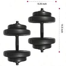 Juego ajustable de mancuernas de vinilo BalanceFrom de 40 libras y 20 libras en par, color negro - Tal como la foto - Ver 7