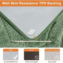 Soft & Absorbent Non-Slip Bathroom Rugs - Polyester Washable Thick Shower Bathroom, Bathtub And Sink 20x32 - Green - View 7