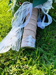 1 Stück Braut/Brautjungfer Rosenstrauß, Seidige Schleife & Künstliche Perlenrose, romantisches Hochzeits-/Valentinstagsgeschenk, Bridal-Shower/JGA, Hochzeitszeremonie Fotorequisiten, Jahrestags-Antrag