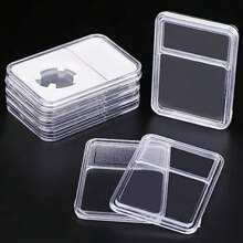 10 Silver Coin Display And Protection Boxes - Perfect For Morgan, Peace, IKE Dollars | Durable Plastic, Perfect Collection Storage Box