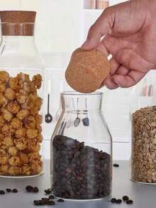 Glass Bottle For Decoration With Cork Lid 600ml-900ml-1200ml - P-600毫升 - 查看 5