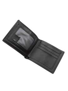 1pc Men's Fashion Simple Wallet Card Bag, Business Horizontal Short Wallet, Fashionable Large Capacity Wallet, Portable Credit Card Wallet
