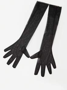 新款性感优雅高开叉黑色蕾丝正式晚礼服，适合度假或派对场合，春夏季，婚礼宾客礼服，长袍 - 彩色 - 查看 8