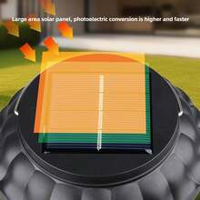 1 pieza de lámpara mata-mosquitos solar, trampa para mosquitos, lámpara antimosquitos para acampar, mata-insectos, lámpara repelente de mosquitos portátil para exteriores, trampa para moscas, repelente de mosquitos eléctrico físico, trampa de insectos UV, mata-mosquitos eléctrico, resistente al agua IPX5, con luz LED, batería de 1200 mAh, instalación conveniente (montaje en pared, colgante, en el suelo), adecuada para patio exterior, jardín, camping, atrae y mata a los mosquitos - Multicolor - Ver 3