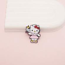 Sanrio 1pc Sanrio Hello Kitty Metal Brooch Pin Cartoon Kitty Cat Brooch For Backpack Clothing Accessories Cute Birthday Party Kawaii Jewelry Decoration