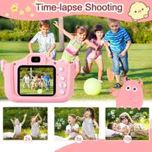 Kids' Camera Toy With Funny Monster Silicone Case, Cute Cartoon Design, Perfect Surprise Gift For Boys & Girls Ages 3-12