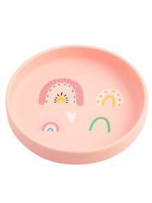 Juego de 5 piezas de vajilla infantil personalizada con estampado a pedido, con diseños lindos de gato arcoíris y dinosaurio. Incluye baberos impermeables, taza, plato, bol y cuchara suave para alimentación y entrenamiento de infantes. - Multicolor - Ver 19