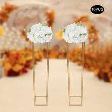 10 BỘ 11.8 inch Đường kính Hoa giả Hoa hồng trắng Sắp xếp nhân tạo cho Trang trí bàn tiệc cưới Bó hoa Sắp xếp Hoa cho Bàn tiệc Quà tặng Ưu đãi cho Bữa tiệc Trang trí Phòng Cô dâu Mùa hè Sinh nhật Bãi biển Quay lại Trường Đồ dùng học tập - trắng - Xem 7
