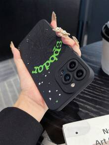 Funda para teléfono 1 pieza Nueva funda para teléfono TPU Spider Web compatible con funda para teléfono 5 15pro 14 A prueba de golpes Anti-caída Marca elegante Linda Compatible con funda para teléfono 3/12/11/15Promax/14Promax/13pro/12Promax/ Xs/X/16Promax 1 pieza - Multicolor - Ver 4