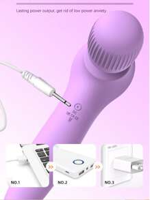 Elektrischer Vibrationsmassage-Hammer Pressstick, 4-stufig einstellbarer kabelloser elektrischer Schlagperküssions-Tiefgewebemassagegerät für Nacken, Rücken, Taille, Schulter, Fuß, Muskelrelaxations-Massagegerät für Frauen, Männer ganzer Körper Entspannung, Persönlicher Handmassagegerät mit LED-Anzeige