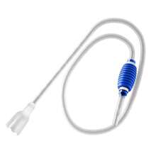 1 Set di accessori per acquario, comprende scambiacqua, pompa per l'acqua, tubo di sifone, cambiatore d'acqua manuale e aspiratore di rifiuti - grigio/blu - 1,5m/2,6m/3m