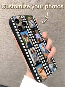 1 Peça Capa de Celular Macia Personalizada com Design de Padrão de Filme Personalizado, Compatível com Apple 15 14 13 12 11 Pro Max, XR, XS Max, 8, 7 Plus, 16, 16 Pro, Recorte Preciso para Câmera