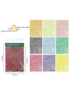 彩色字母和数字贴纸：9 张透明边缘卡通彩色英文字母和数字装饰贴纸套装，多用途防水 DIY 贴纸包，邮箱贴纸，教室教科书装饰贴纸