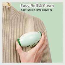 Washable Lint Roller Strong Adhesive Portable Pet Hair And Dust Removal Tool - màu xanh lá - Xem 7
