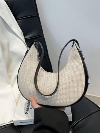 Fashionable Casual Simple Niche Design Personalized Texture Women One Shoulder Bag