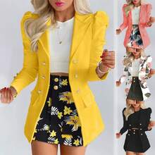 Women's Clothing Fashion Temperament Printed Princess Sleeve Short Skirt Suit Professional Wear Women's Two-Piece Suit Womenswear Gamis Comfort Basic - Dark Green - View 3