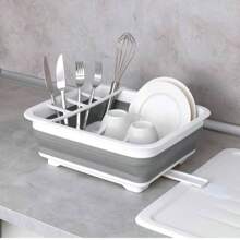 Égouttoir à vaisselle pliable en silicone pour camping-car, bateau, caravane, égouttoir à vaisselle portable, organisateur de vaisselle pour cuisine, camping-car, camping-car