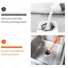 Drain Clog Remover Tool 6 Pack 20 Inch Length Drain Cleaner Sticks For Sink Pipe And Tub Plumbing Unclogger Tool For Clogged Drains In Shower Hair Catcher For Bathroom Kitchen Bathtub