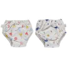 3 pièces Couches en tissu souples et mignonnes avec imprimé de fruits, réutilisables et lavables, culottes d'apprentissage pour bébé, convient aux nourrissons et bambins de 9 mois à 3 ans, pour filles et garçons en cours de propreté