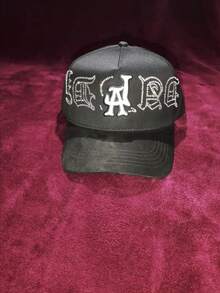 Gorra exclusiva LA Crystal materiales calidad premium con brillos Houston satín hatsdandy hip hop   Yo no Pesco 23/7 The Dandy club Hats - Blanco y Negro - Ver 3