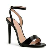 Royalz Patent Laura High Heel Sandal In Black - Black - View 3