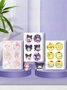 Sanrio 36/72/108pcs Sanrio Long-Lasting Mosquito Repellent Stickers. These Stickers Can Be Attached To Clothes, Backpacks, And Tents. They Are Portable And Protective For Outdoor Camping And Travel. The Colorful Cartoon Animal Patterns Are Eye-Catching And Cute. They Are Gentle, Suitable For Mosquito Repellent In Spring And Summer, Baby Park Outings, And Night Outdoor Insect Prevention School Supplies,Back To School