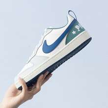 Nike COURT BOROUGH LOW RECRAFT BGCN 低帮复古运动鞋，轻便运动休闲鞋 HM3722-141 - 白-灰 - 查看 5
