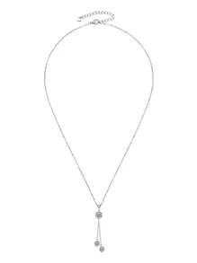 XUJIA 1 pièce Collier pendentif à gland en moissanite 1,6 carat pour femme en argent sterling 925, avec moissanite ronde de 6,5 mm et 4 mm. Bijoux cadeaux pour elle, livré avec 1 pièce de certificat GRA de moissanite de 6,5 mm