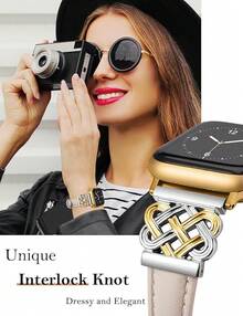 Smart Watch Strap - Starlight/Gold & Silver - View 3