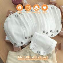 2/3/5/8/10pcs Baby Romper Extension Panels, Infant Bodysuit Extension Pieces, Fabric Pads To Extend Too Small Rompers For Continued Use