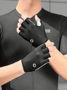 WEST BIKING Mountain Bike Riding Gloves Shock Absorbing Anti-Slip Gloves Half Finger Men's And Women's Bike Breathable Summer Equipment
