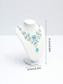 1个黑色项链展示架珠宝颈部模特项链展示架胸像架珠宝展示柜返校季、房间装饰 - 黑色 - 查看 17