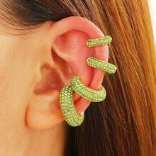 6 chiếc khuyên tai 6 màu tinh tế / 4 chiếc khuyên tai nhiều kích cỡ, phù hợp cho phụ nữ thanh lịch và sành điệu (Có thể điều chỉnh độ mở) - Nhiều màu - Xem 4