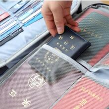 Multi-Layer Document Organizer Pouch, Large Capacity Travel Card Holder, Important Files/Credit Card/Driving License Document Bag With Lock - Black - View 5